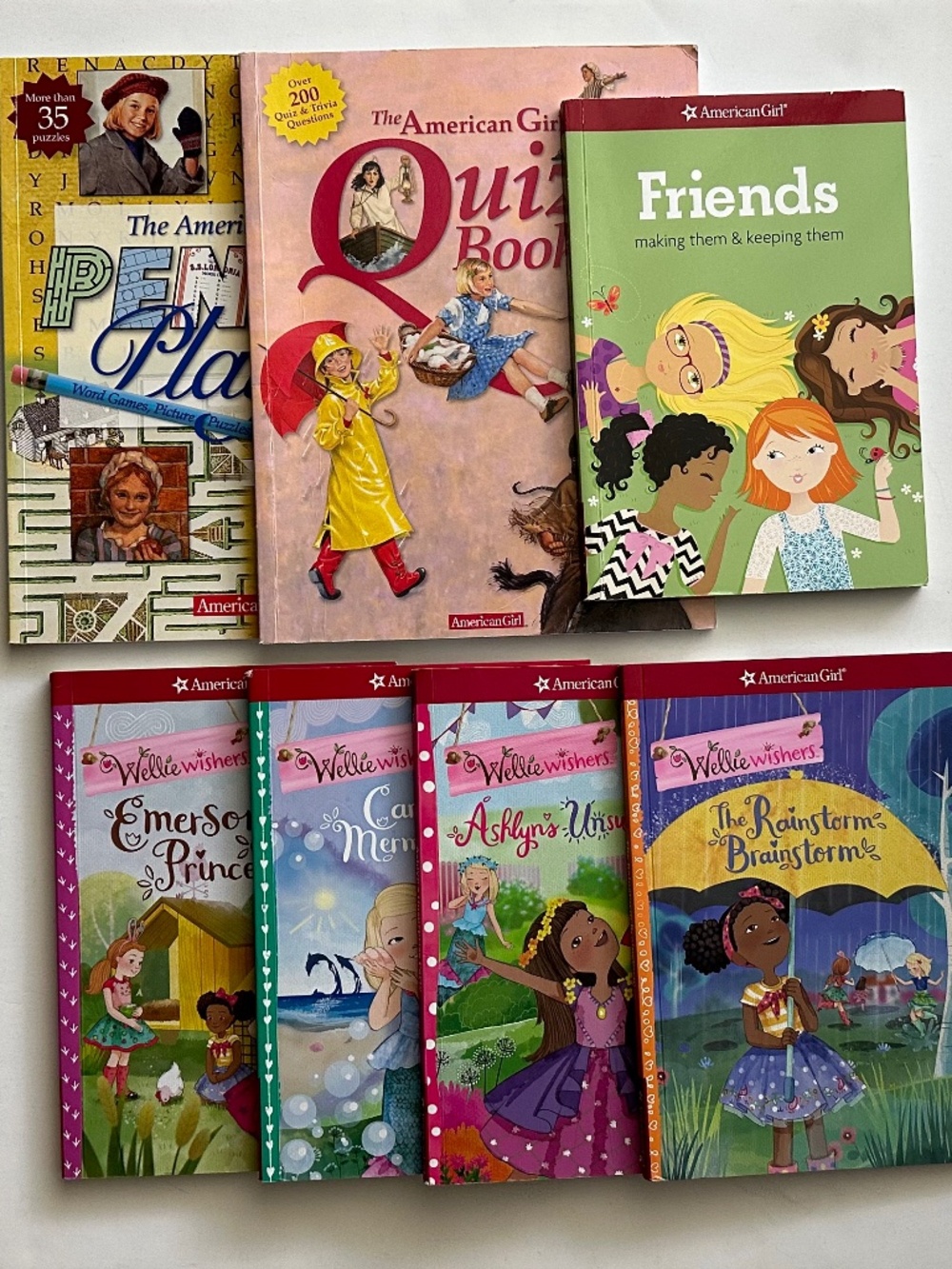 Lot of 7 American Girl softcover books